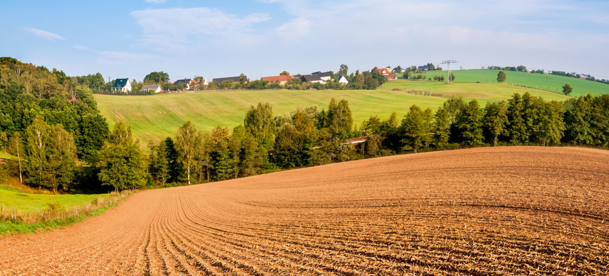 Plowed field in Kansas, United States
